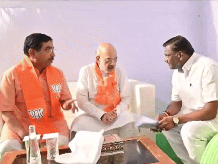 हुबली मर्डर केस- नेहा की फैमिली से अमित शाह मिले:कहा- हर हाल में न्याय मिलेगा, जरूरत पड़ी तो CBI जांच होगी