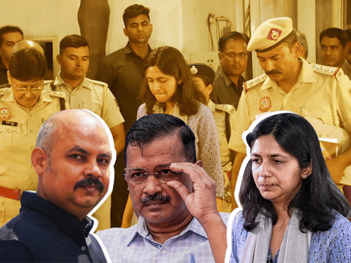 मालीवाल से मारपीट के वक्त CCTV में दिखे बिभव:AAP के वकील बोले- पुलिस टाइम काट रही, एक सवाल नहीं पूछा