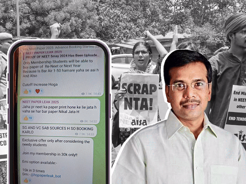 NEET लीक...टेलीग्राम पर पेपर और एडवांस बुकिंग:कौन है पेपर लीक के सरगना संजीव का गुरु रंजीत डॉन, खुद को बताया बेकसूर