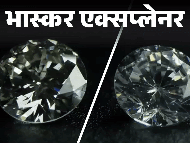 भास्कर एक्सप्लेनर- एक साल में 23% घटे हीरों के दाम:लैब में बने हीरे जिम्मेदार या कोई और वजह; क्यों फीकी पड़ी डायमंड की चमक