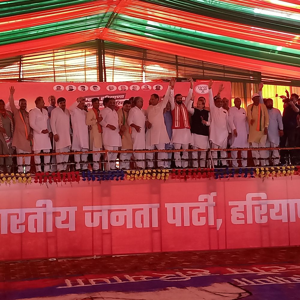 झज्जर पहुंचे सीएम नायब सैनी:बोले- 4 अक्टूबर के बाद हुड्डा और कांग्रेस का होगा सूपड़ा साफ, चारों सीट पर खिलेगा कमल