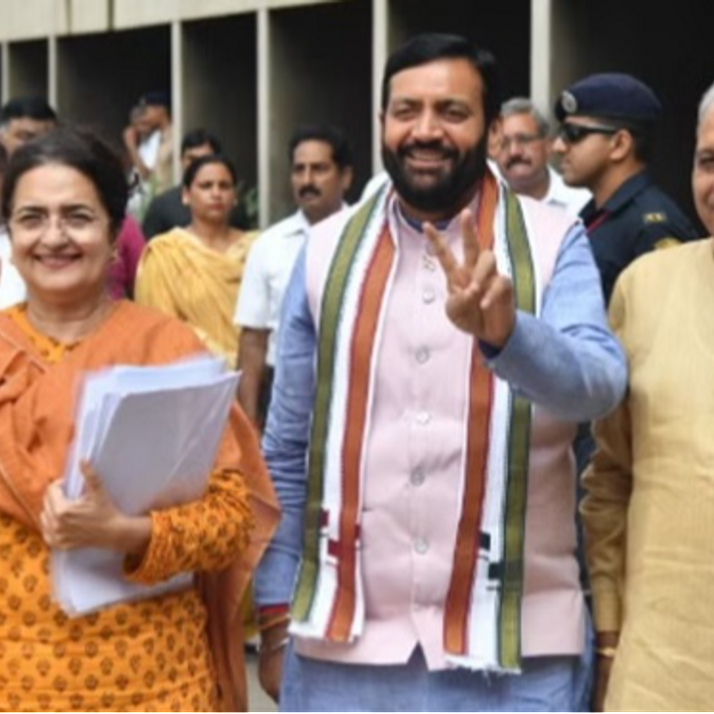 हरियाणा में बागी JJP विधायकों का BJP को समर्थन:किरण चौधरी ने उपचुनाव का नामांकन भरा, 20 साल इंतजार के बाद पहुंचेंगी राज्यसभा