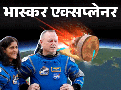 भास्कर एक्सप्लेनर- क्या सुनीता विलियम्स का स्पेसक्राफ्ट जल सकता है:सिर्फ 96 घंटे का ऑक्सीजन; वापसी के प्लान में क्या खतरे हैं