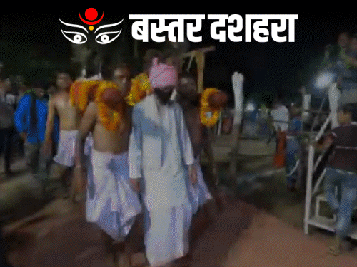 नवरात्रि का नवां दिन-बस्तर दशहरा से ग्राउंड रिपोर्ट:कांटों पर झूलती लड़की राजा को देती है आदेश, जगन्नाथपुरी के रथ से है यहां का कनेक्शन