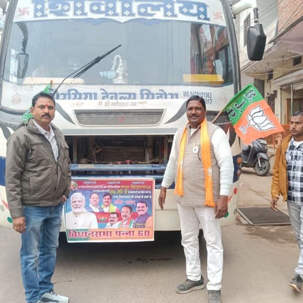 पन्ना से 1 हजार बसों से जा रहे 40 हजार:केन वेतवा लिंक परियोजना के शिलान्यास के साक्षी बनेंगे 2 लाख 15 हजार लोग