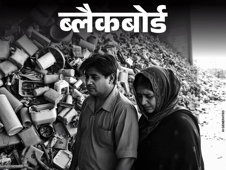ब्लैकबोर्ड- कूड़े का पहाड़ ढहा, इकलौता बेटा मर गया:हर दूसरे घर में कैंसर पेशेंट, बदबू से दम घुटता है