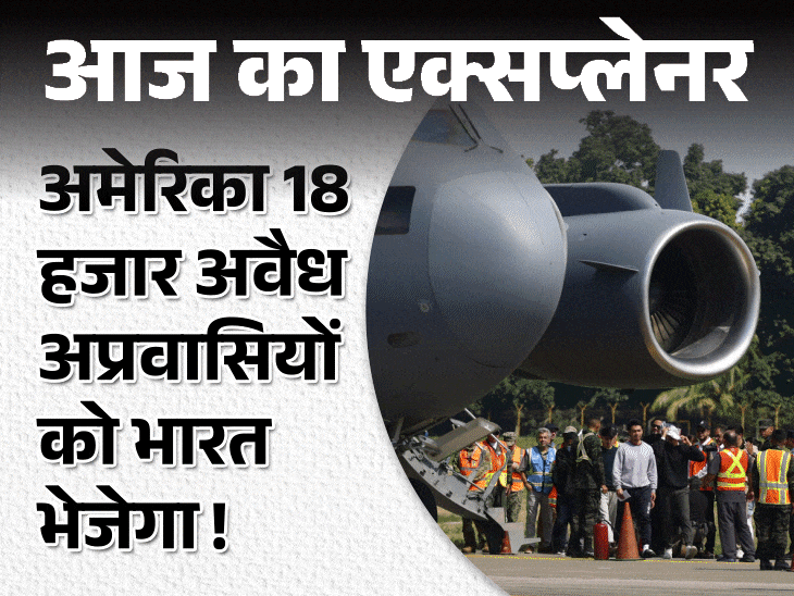 आज का एक्सप्लेनर:ट्रम्प ने हथकड़ी लगवाकर मिलिट्री प्लेन से भेजे 205 भारतीय, 24 घंटे का सफर और एक टॉयलेट; क्या इसमें भारत सरकार शामिल है?