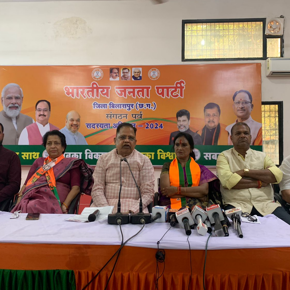 अमर अग्रवाल बोले- बिलासपुर में हुए कई घोटाले:कहा- 77 लाख का FDR स्कैम मेयर के बिना संभव नहीं, BJP जीती तो होगी जेल
