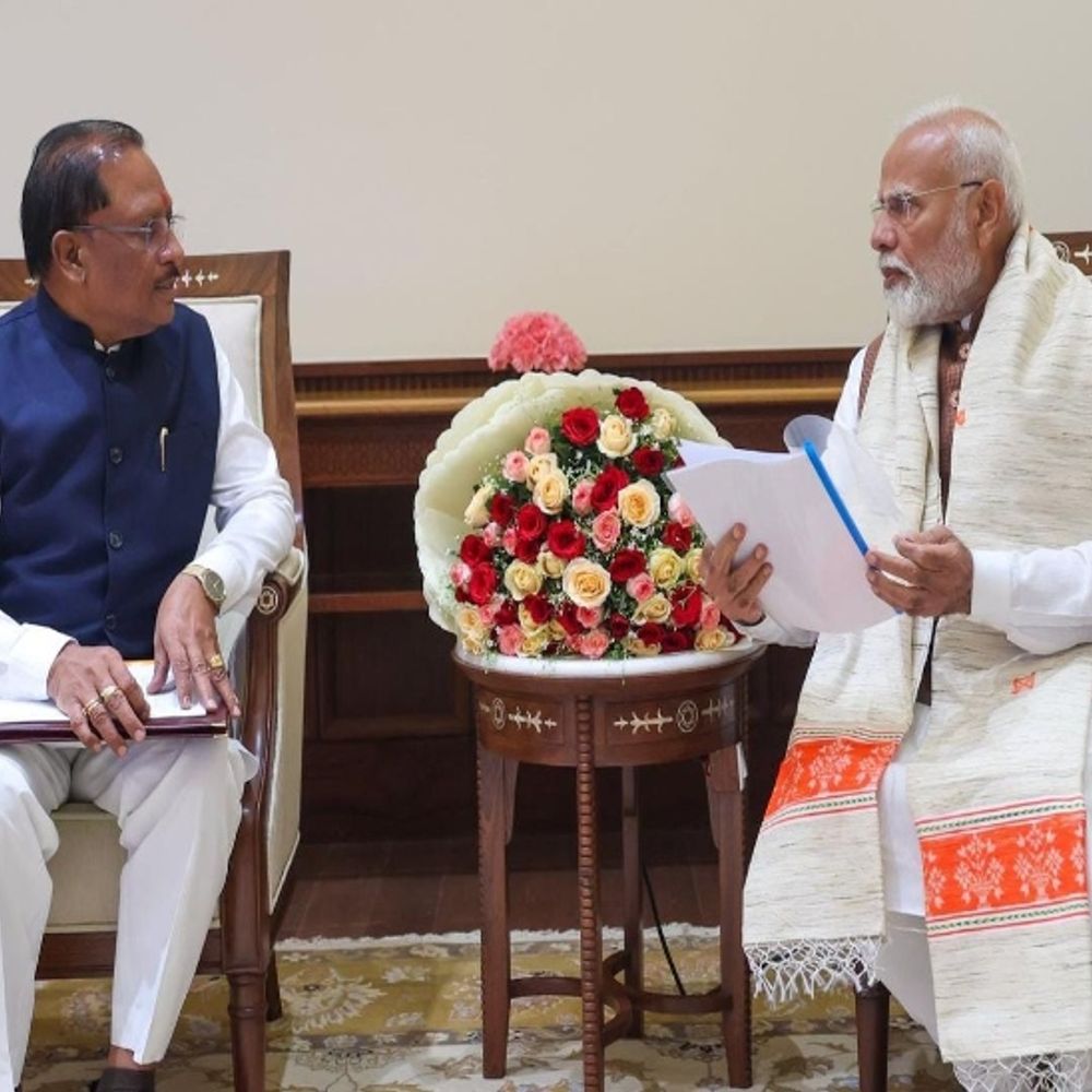 प्रधानमंत्री नरेंद्र मोदी से मिले CM साय:छत्तीसगढ़ के विकास पर हुई चर्चा, PM ने बस्तर विकास योजना को सराहा; हरसंभव सहयोग का दिलाया भरोसा
