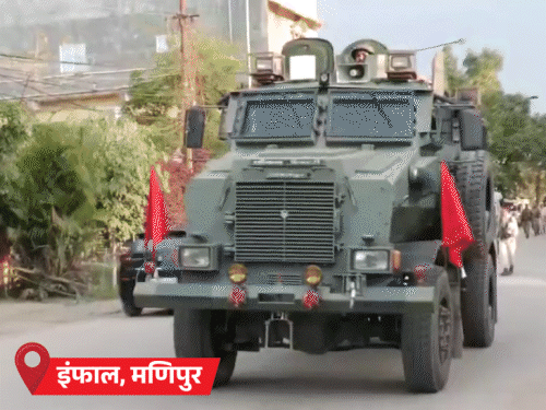 मणिपुर हिंसा के दो साल, राज्य में हाई अलर्ट:मैतेई-कुकी संगठनों ने बंद का ऐलान किया; 3 जिलों में कड़ी सुरक्षा, 10 हजार और जवान तैनात