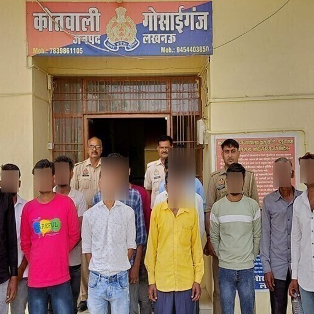 गोसाईगंज में 16 लोग गिरफ्तार:चोरी, लूट और हत्या के प्रयास के आरोपी; पुलिस ने धारा-170 के तहत की कार्रवाई