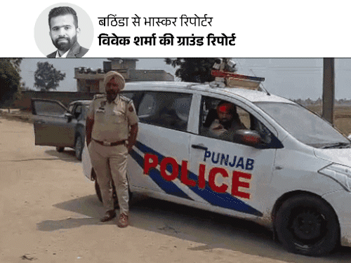 बठिंडा में प्लेन क्रैश एरिया पुलिस के घेरे में:चश्मदीद बोले- चिंगारियां निकल रहीं थी, चक्कर खाते नीचे गिरा, धमाका होते ही टुकड़े-टुकड़े हुए