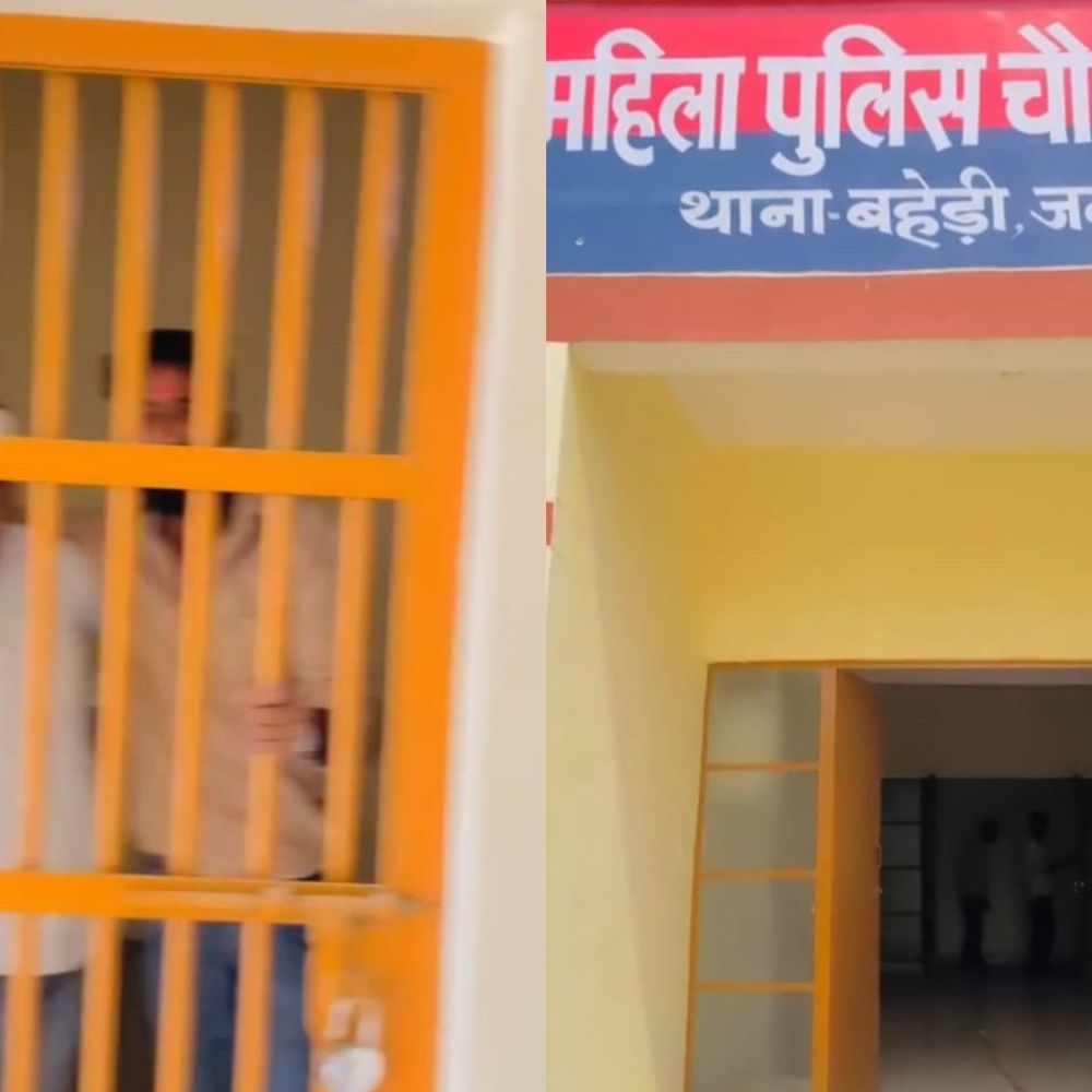 बरेली में तीन सफाई कर्मचारी गिरफ्तार:महिला पुलिस चौकी के हवालात में रील बनाई, शांति भंग में चालान