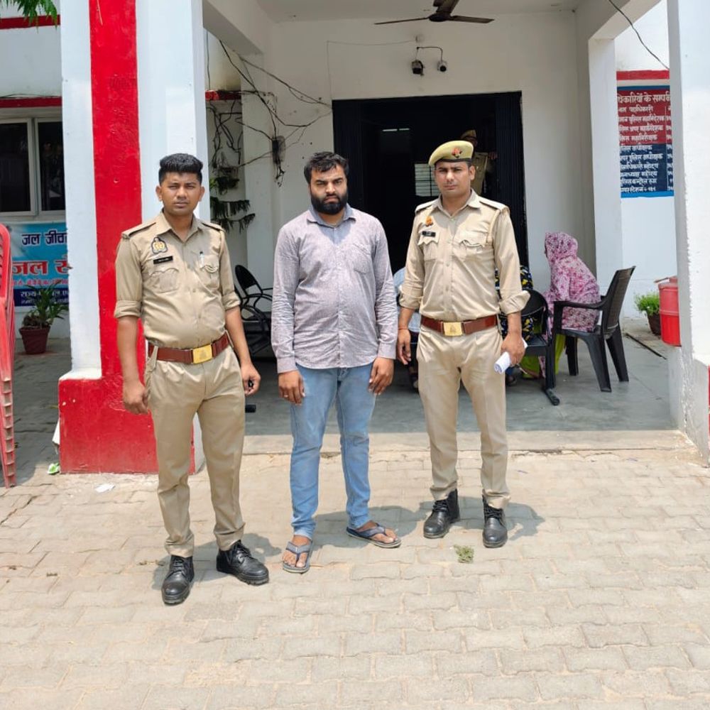 7 साल से फरार चेक बाउंस का आरोपी गिरफ्तार:कानपुर देहात पुलिस ने भेजा जेल, 2017 से था फरार