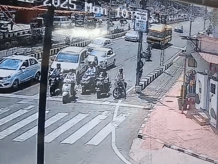 सिग्नल पर बस का ब्रेक फेल, लेडी डॉक्टर को कुचला:भोपाल में 8 गाड़ियों को मारी टक्कर, 6 घायल; फिटनेस-इंश्योरेंस एक्सपायर थे