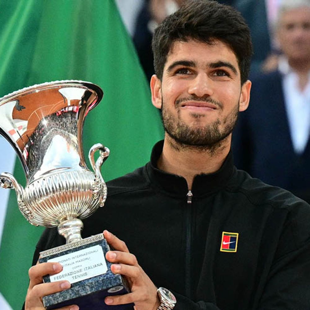 अल्कराज ने सिनर को हराकर जीता इटालियन ओपन:वर्ल्ड रैंकिंग में दूसरे स्थान पर पहुंचे;सिनर  की 26 मैचों की जीत का सिलसिला टूटा