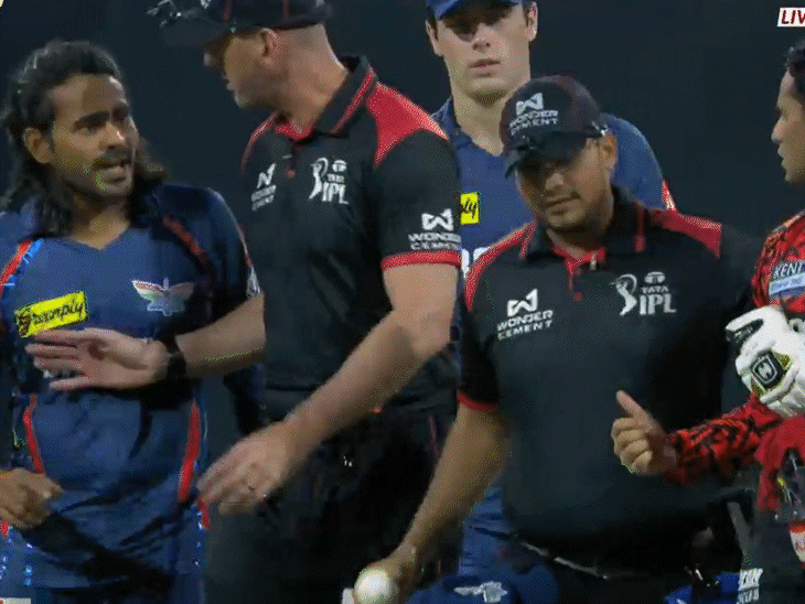 अभिषेक-दिग्वेश के बीच मैदान पर हुई तीखी नोकझोंक:मार्श को मिले 4 जीवनदान, मलिंगा ने पंत का एक हाथ से डाइविंग कैच लपका