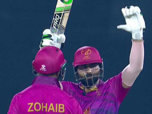 UAE ने रिकॉर्ड 206 रन चेज करके बांग्लादेश को हराया:मोहम्मद वसीम ने 42 गेंदों पर 82 रन बनााए; सीरीज 1-1 की बराबरी पर