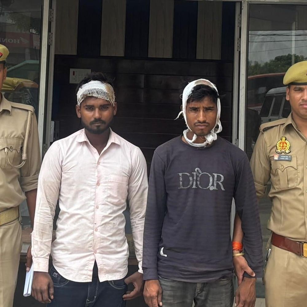 सरकारी जमीन विवाद में दंपती और बेटे पर हमला:मोहनलालगंज में दो आरोपी गिरफ्तार, चार अभी फरार