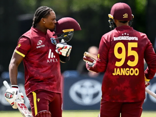 वेस्टइंडीज ने आयरलैंड को DLS से 197 रनों से हाराया:कार्टी का लगातार दूसरा शतक, वेस्टइंडीज ने बनाए 385 रन; वनडे सीरीज 1-1 से बराबर