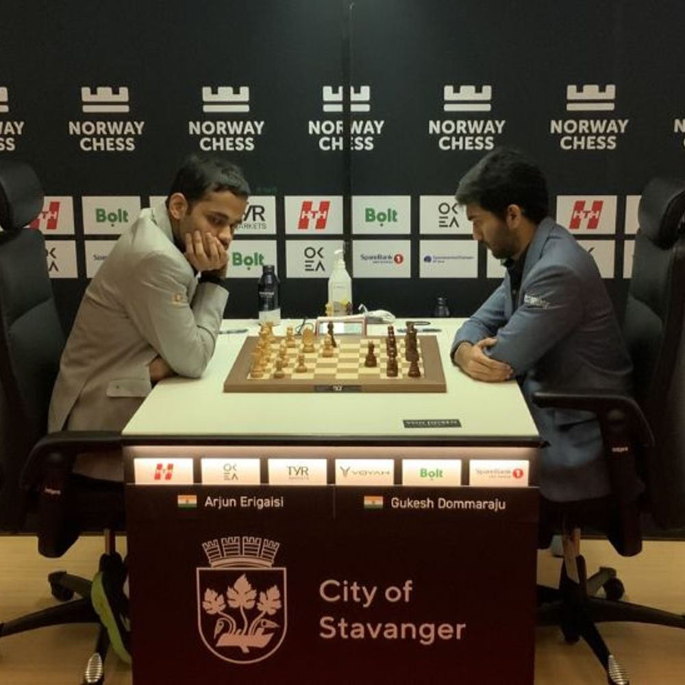 गुकेश की नॉर्वे चेस टूर्नामेंट में लगातार दूसरी हार:दूसरे राउंड में अर्जुन ने हराया, अगले दौर में हिकारू से भिड़ेंगे