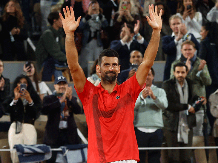 जोकोविच फ्रेंच ओपन का सेमीफाइनल हारे:कहा- शायद यह मेरा आखिरी मैच था; 24 ग्रैंड स्लैम जीत चुके दिग्गज को 23 साल के सिनर ने हराया