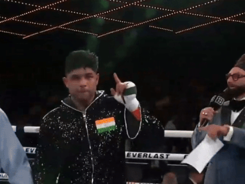 करनाल के मुक्केबाज ने मैक्सिको के जोस्यू सिल्वा को हराया:सुपर वेल्टरवेट वर्ग मुकाबला, छत पर पतंग उड़ाने वाला निशांत अमेरिका में चमका