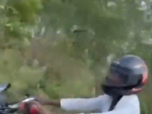 स्कूटी सवार लड़की को फ्लाइंग-किस देने का VIDEO:कोरबा में बाइक सवार युवक ने की अश्लील हरकतें, गार्डन से लौट रही लड़कियों से भी बदसलूकी
