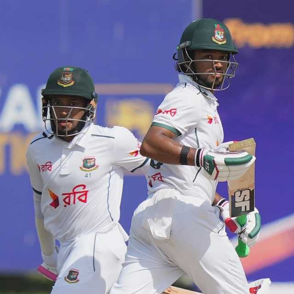 गॉल टेस्ट के पहले दिन शांतो और मुशफिकुर की सेंचुरी:बांग्लादेश ने श्रीलंका के खिलाफ 3 विकेट खोकर 292 रन बनाए; रथनायके को 2 विकेट