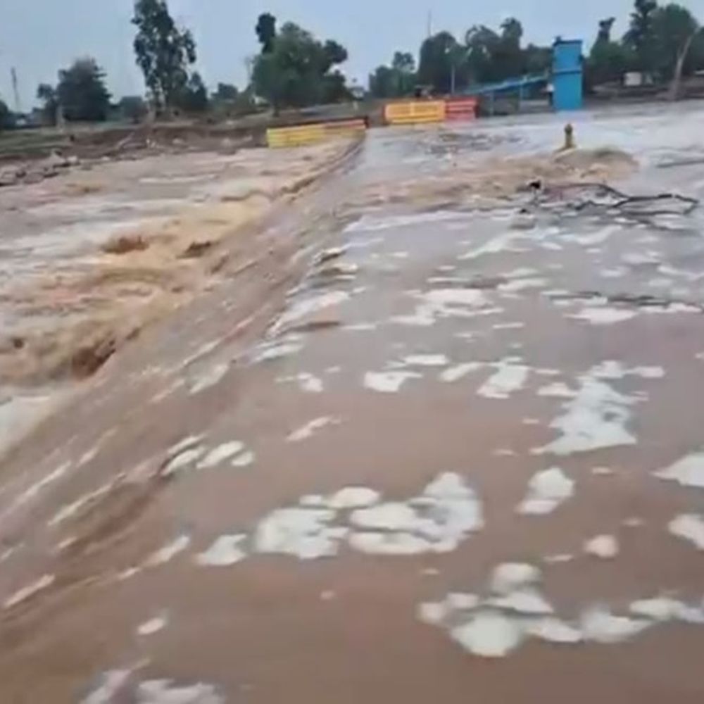 प्री-मानसून बारिश में ही नदी-नालों का बढ़ा जलस्तर:सरगुजा संभाग में आज पूरे दिन बारिश के आसार; बादलों से ढके मैनपाट के पहाड़