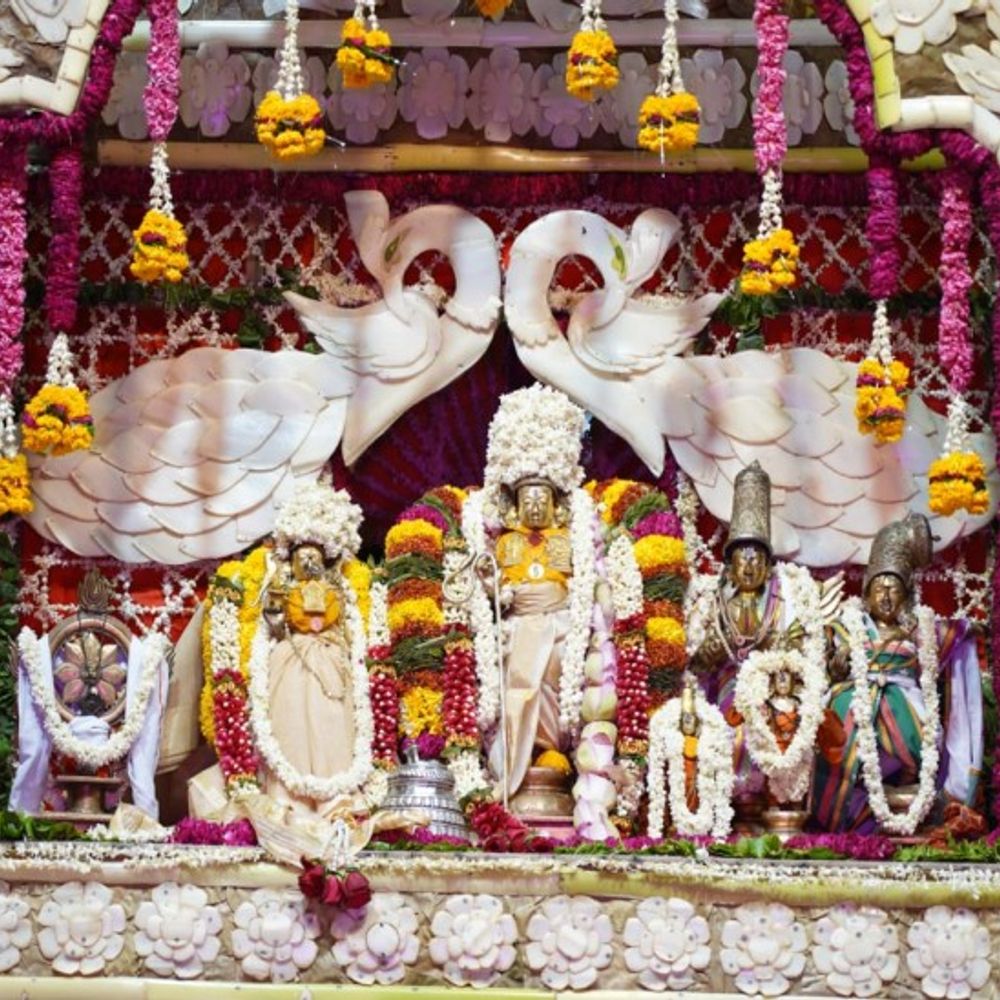 Vrindavan temple displays deity in fragrant flower bungalow | News ...