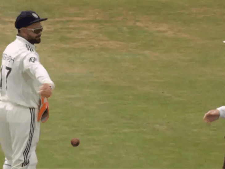 ICC ने पंत को फटकार लगाई:हेडिंग्ले में बॉल नहीं बदलने पर अंपायर पर भड़के थे, नियम के उल्लंघन पर दिया एक डिमेरिट पॉइंट