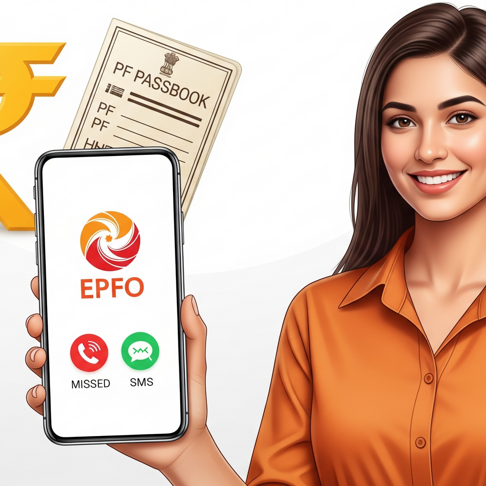बिना इंटरनेट के फ्री में चेक करें PF बैलेंस:EPFO की मिस्डकॉल-SMS सर्विस से मिनटों में दिखेगा कंट्रीब्यूशन और बैलेंस; जानें डिटेल्स