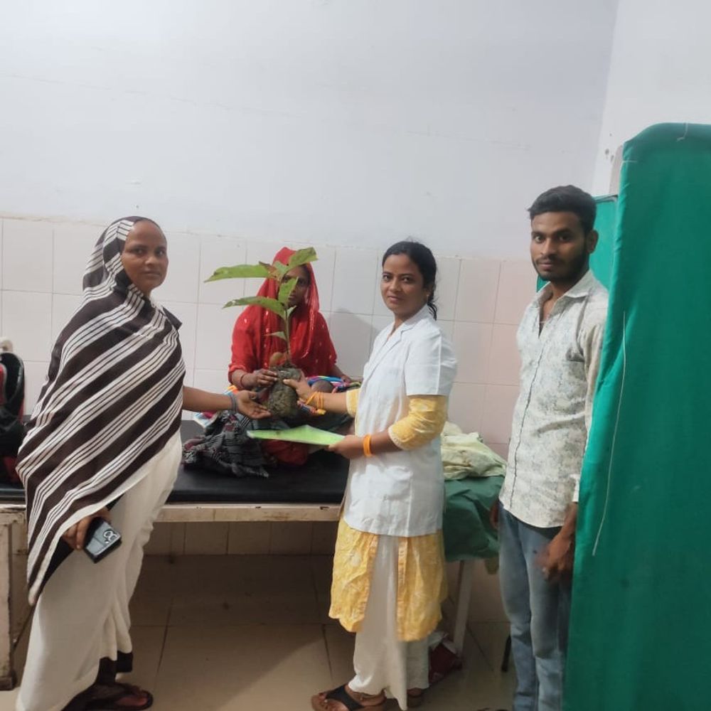 संस्थागत प्रसव पर मिलेगा पौधा और सर्टिफिकेट:बहराइच में नई पहल, बच्चे के साथ पौधे का भी होगा पालन