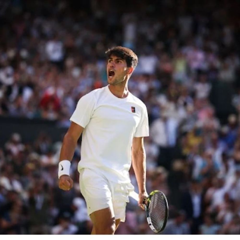 विंबलडन: डिफेंडिंग चैंपियन अल्काराज की विजयी शुरुआत:मेदवेदेव-रून उलटफेर के शिकार; सबालेंका की 50वीं जीत