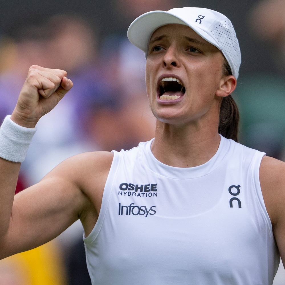 विंबलडन सेमीफाइनल में पहुंचीं इगा स्वातेक:वर्ल्ड नंबर-7 मीरा एंड्रीवा उलटफेर का शिकार; अल्काराज ने सीधे सेटों में क्वार्टर फाइनल जीता