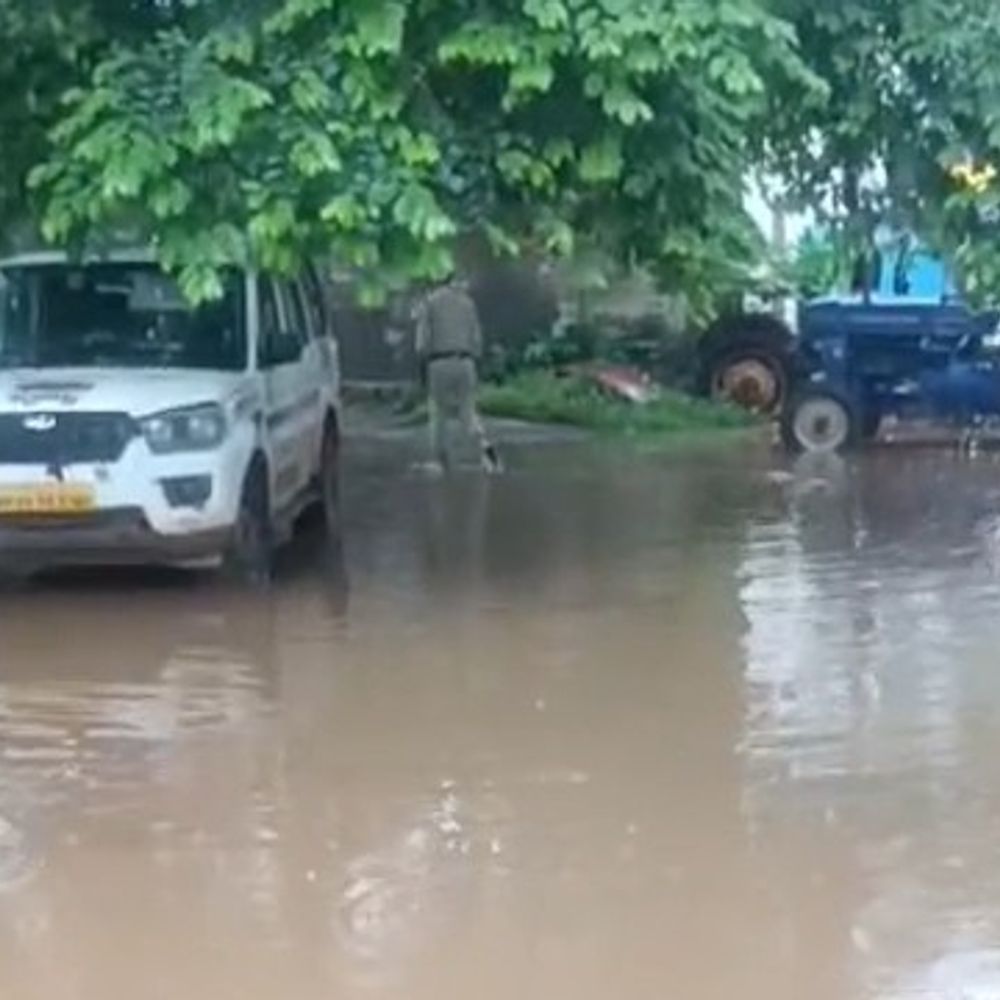 ओड्डा नदी में बाढ़ से सेनुआ-फूल मार्ग बंद:मऊगंज में 24 घंटे की लगातार बारिश,नदियां-नाले उफान पर; अब तक 25 इंच वर्षा दर्ज