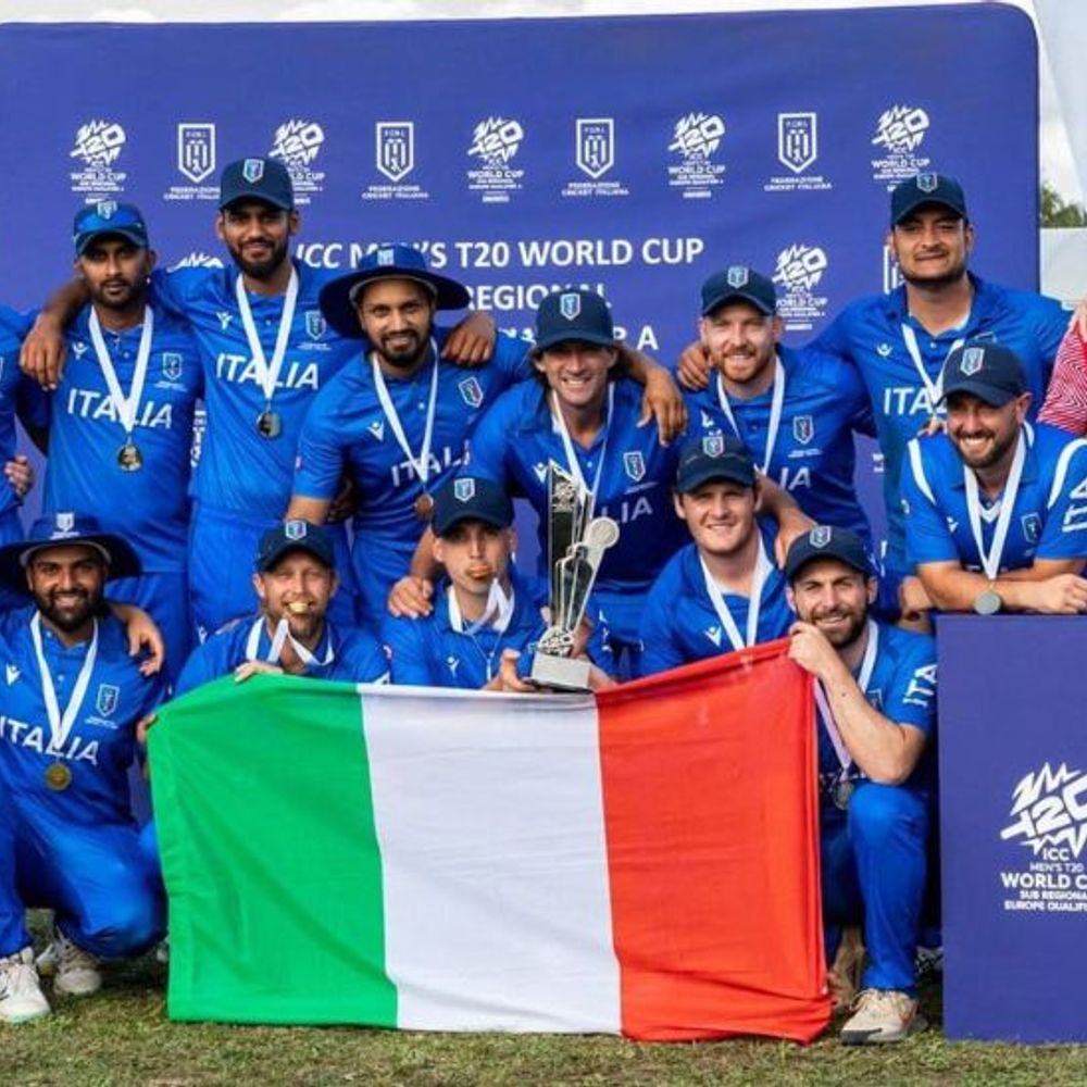 इटली ने पहली बार टी-20 वर्ल्डकप के लिए क्वालिफाई किया:नीदरलैंड ने भी अपना स्थान पक्का किया; अगले साल भारत-श्रीलंका में होगा टूर्नामेंट