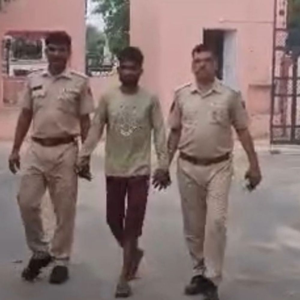 ढाबों पर खड़े ट्रकों से बैटरी चुराने वाला गिरफ्तार:पांच साथी अब भी फरार, सब मिलकर करते थे गांवों में चोरियां