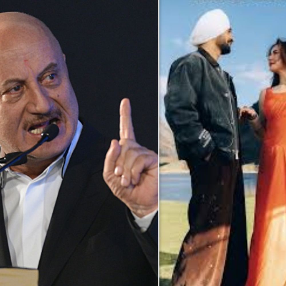 अनुपम खेर ने की दिलजीत दोसांझ की आलोचना:कहा- बहन का सिंदूर लूटने वाला पड़ोसी अच्छा गाता है तो उसे घर बुलाकर तबला बजवाने की मेरी हिम्मत नहीं