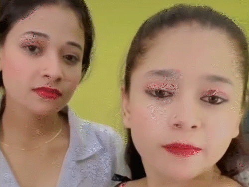 अश्लील रील बनाने वाली 2 बहनों समेत 4 अरेस्ट:बोलीं- फॉलोअर्स बढ़ाने को देती थीं गालियां, संभल कोर्ट में मुंह छिपाती रहीं