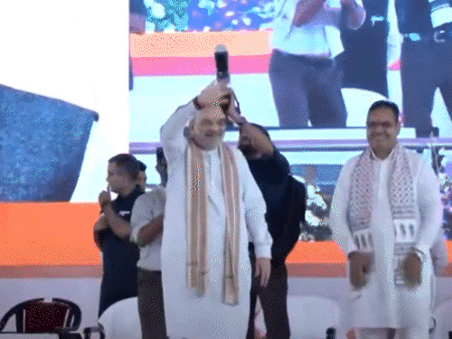 जयपुर में अमित शाह बोले- राजस्थान पेपरलीक से त्रस्त था:SIT बनाकर माफिया को कड़ा संदेश दिया, पाकिस्तान में घुसकर आतंकी ठिकानों को उड़ाया