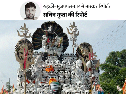 450 नरमुंडों वाली कांवड़, रात में डरावनी दिखती:20 लाख में बनी गोल्डन कांवड़, यूपी की ये 6 कांवड़ ट्रेंड में