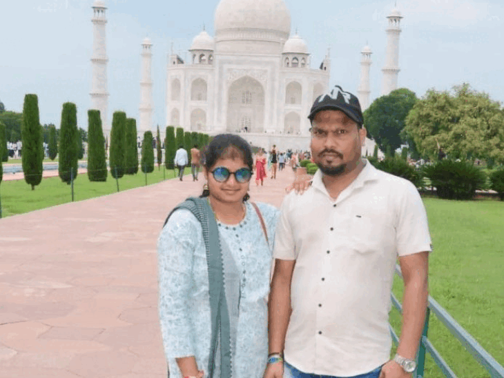 गुरुग्राम में मजाक में गई पत्नी की जान:दीवार पर चढ़कर बोली- मुझे बचाओगे, चौथी मंजिल से लटकी, पति ने 2 मिनट पकड़ा, फिर फिसली