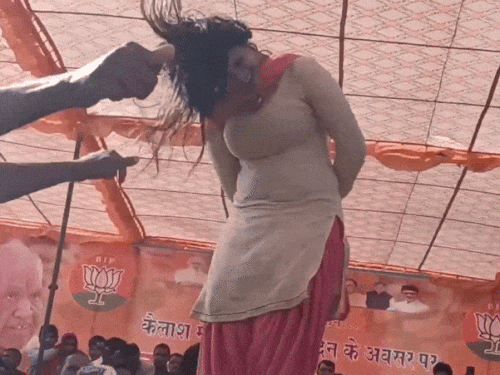 हरियाणवी डांसर के पति ने VIDEO जारी किया:बोला- नारनौल थाने में उसने मुझे पीटा; सपना का दावा- SHO के कहने पर थप्पड़ मारे