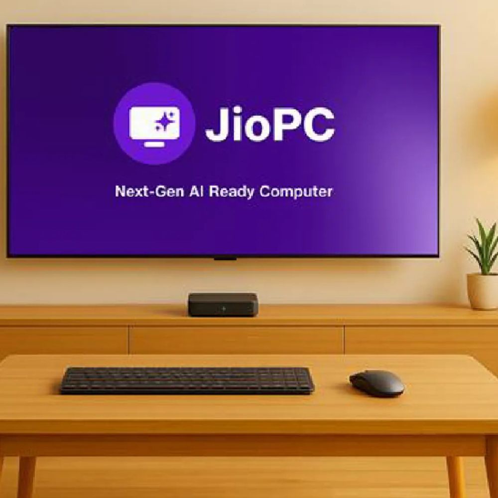 भारत का पहला AI-रेडी क्लाउड कंप्यूटर जियो पीसी लॉन्च:सिर्फ एक क्लिक से टीवी बन जाएगा कंप्यूटर, मंथली प्लान ₹599 से शुरू