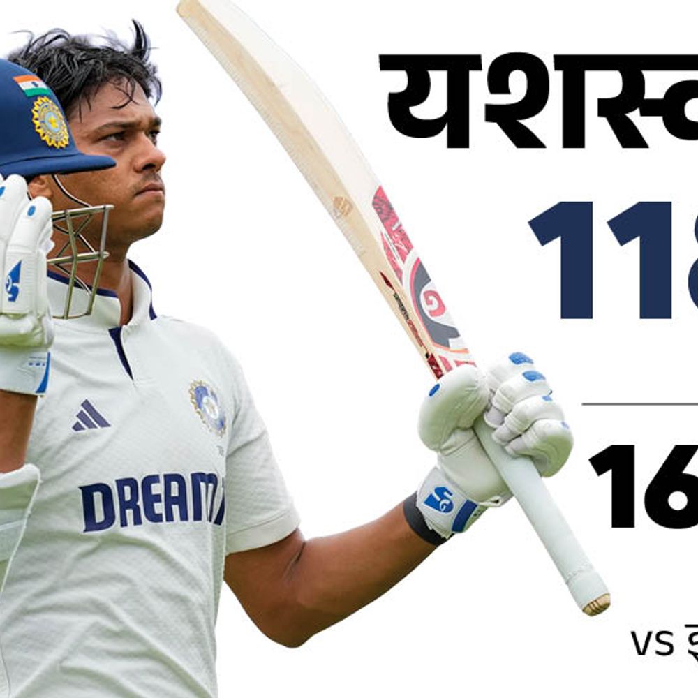 ओवल टेस्ट-भारत ने इंग्लैंड को 374 रन का टारगेट दिया:इंग्लिश टीम ने पहला विकेट भी गंवाया, स्कोर 50/1; इंडिया से जायसवाल का शतक