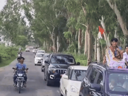 दादरी में गोल्ड मेडल विजेता रचना का स्वागत:वर्ल्ड रेसलिंग चैंपियनशिप में दिखाया दम, ग्रीस में चीन की खिलाड़ी को हराकर जीता पदक