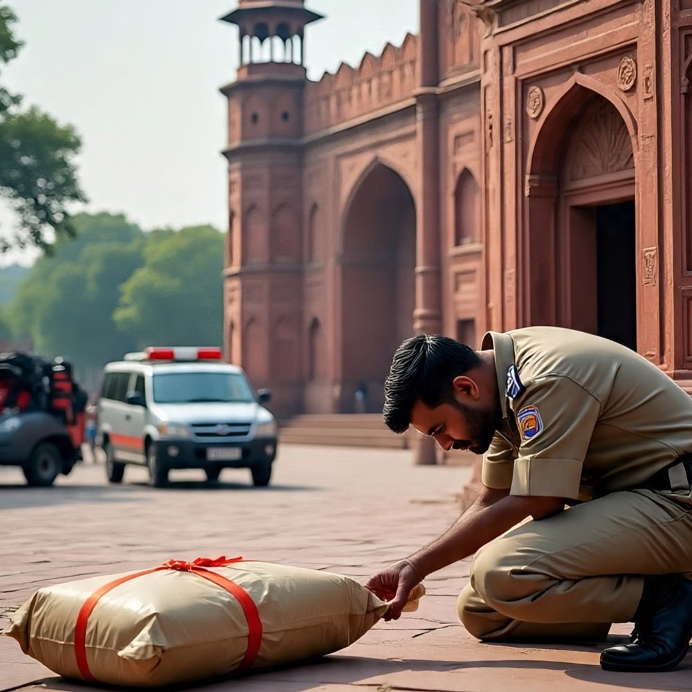 लाल किले पर बम नहीं ढूंढ पाए 7 पुलिसकर्मी सस्पेंड:स्वतंत्रता दिवस से पहले मॉक ड्रिल की घटना; आम नागरिक बनकर गई थी स्पेशल टीम