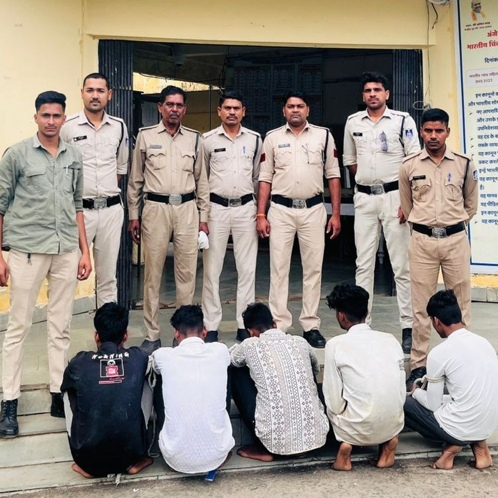 करेली से आकर सागर के मंदिर में की थी चोरी:नरसिंहपुर के पांच आरोपी गिरफ्तार; दानपेटी से नकद लेकर भागे थे